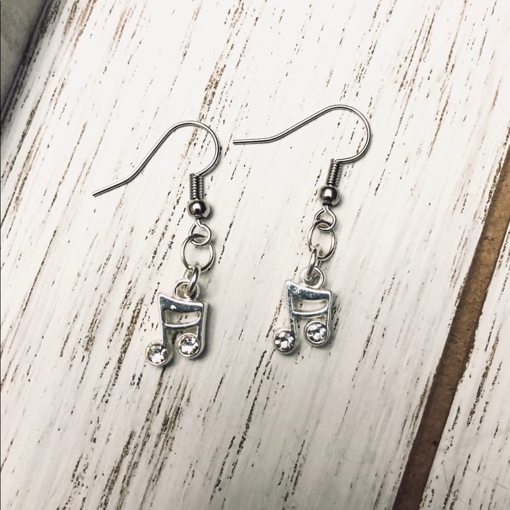 Silver Music Note Earrings |  Pick Any 3 for $25
